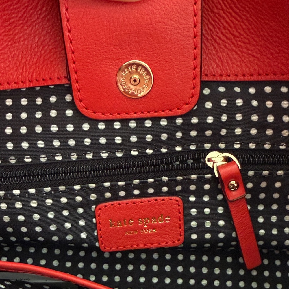 Kate Spade Vibrant Poppy Red Shoulder Bag - Picture 7 of 11